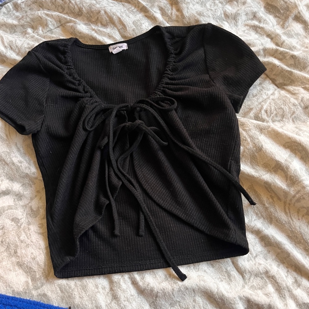 Black tie front top